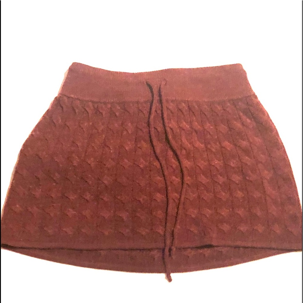 Red drawstring skirt
